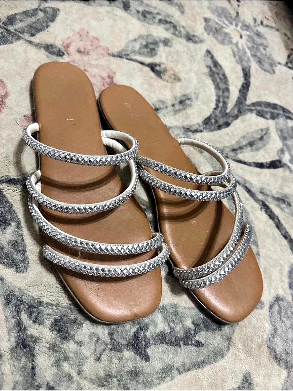Madden Girl Rhinestone Strap Sandals